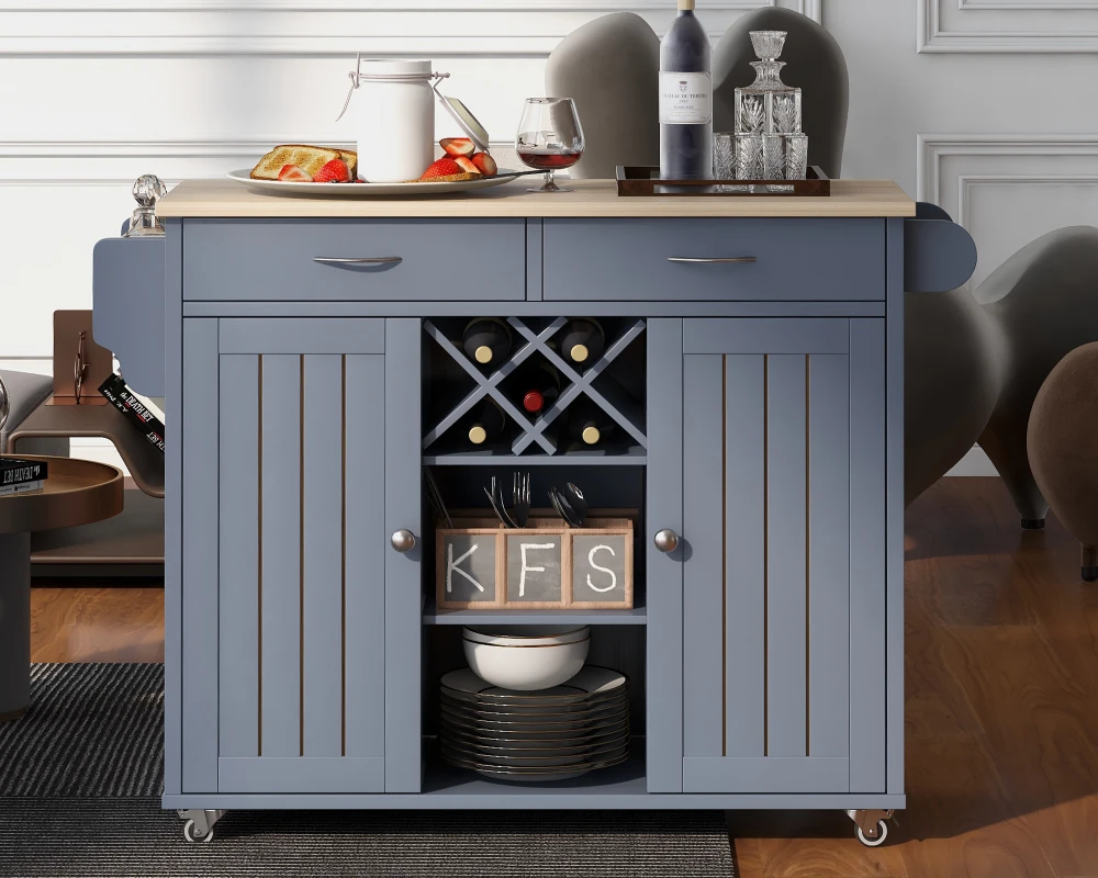 kitchen storage cart on wheels