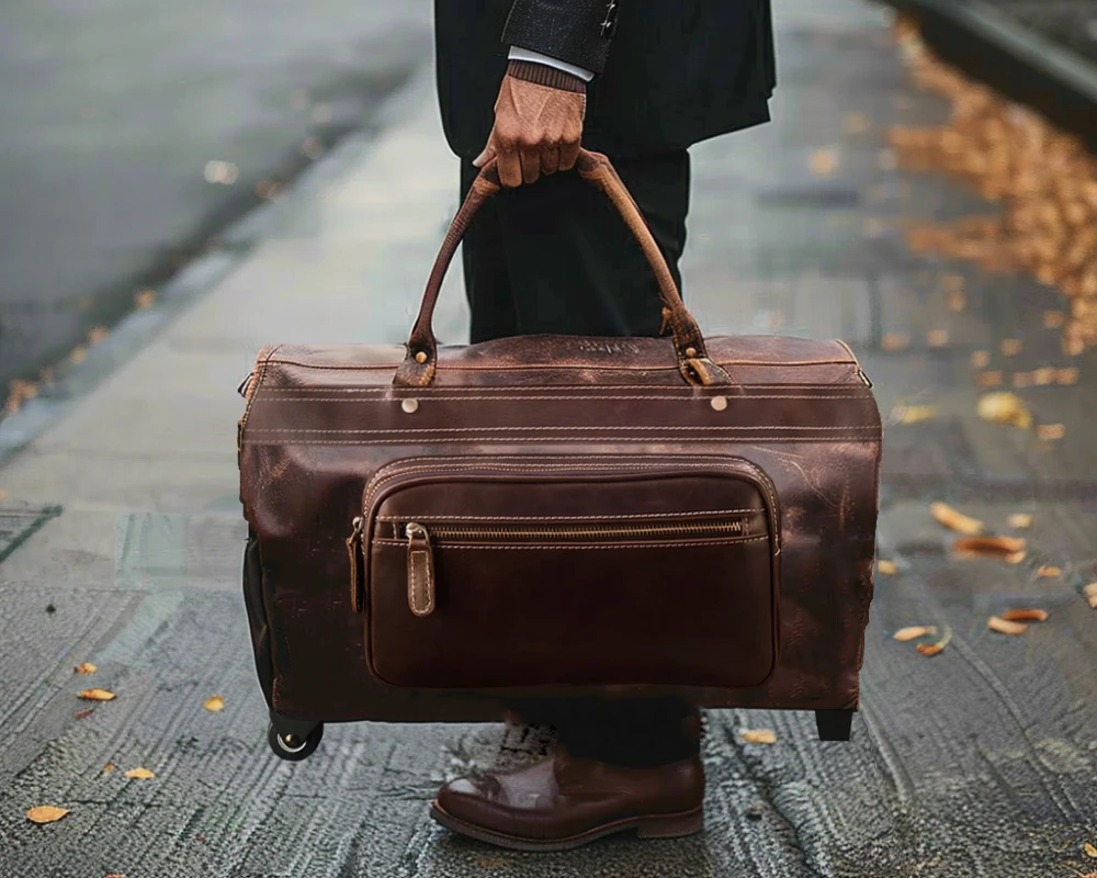 vintage trolley luggage